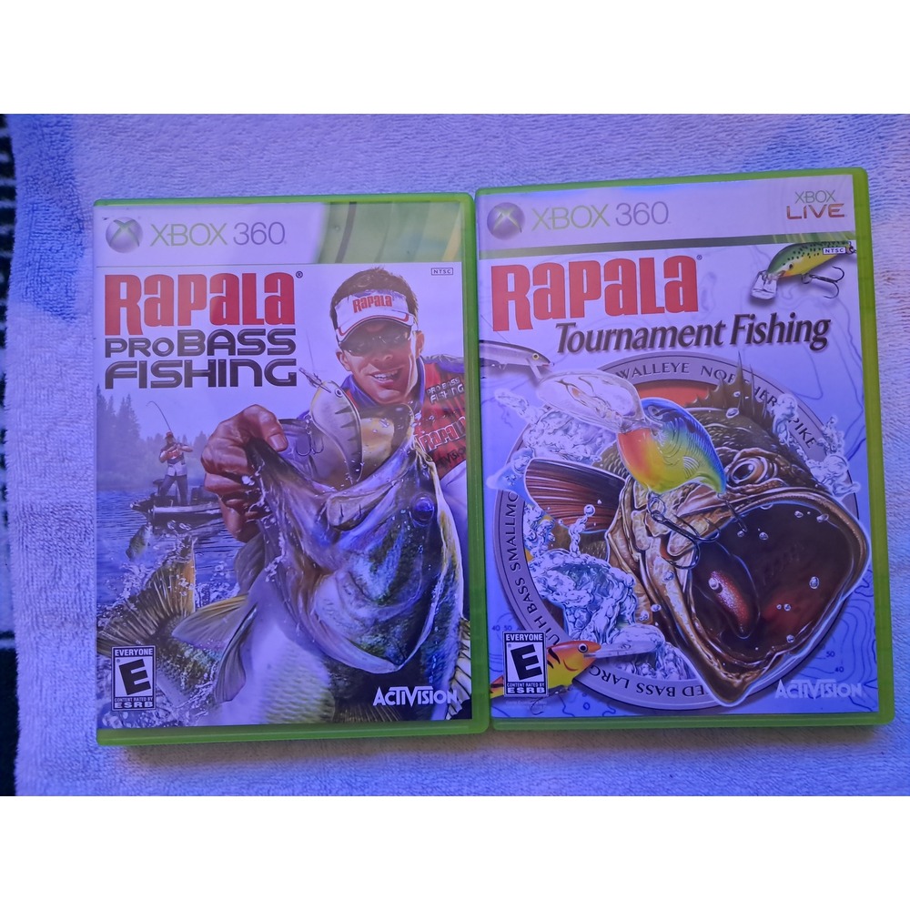 Rapala Pro Bass Fishing & Tournament Fishing Xbox 360 Bundle Activision Games